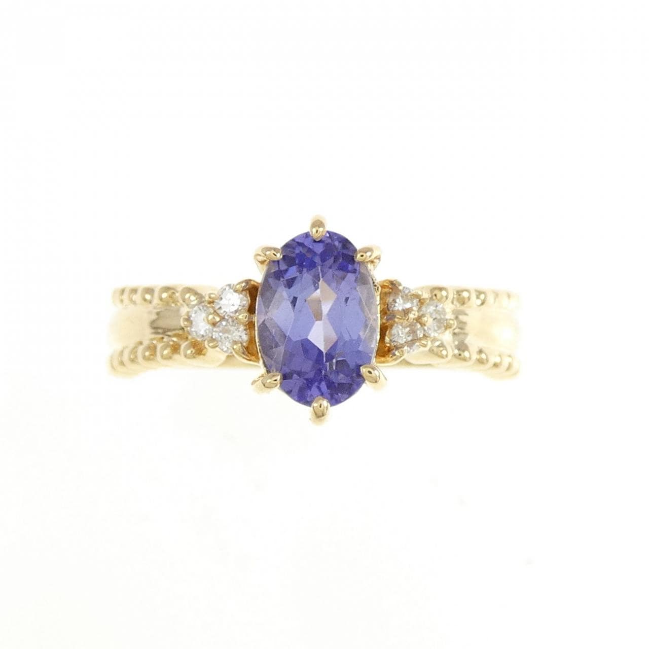K18YG タンザナイト リング 0.85CT