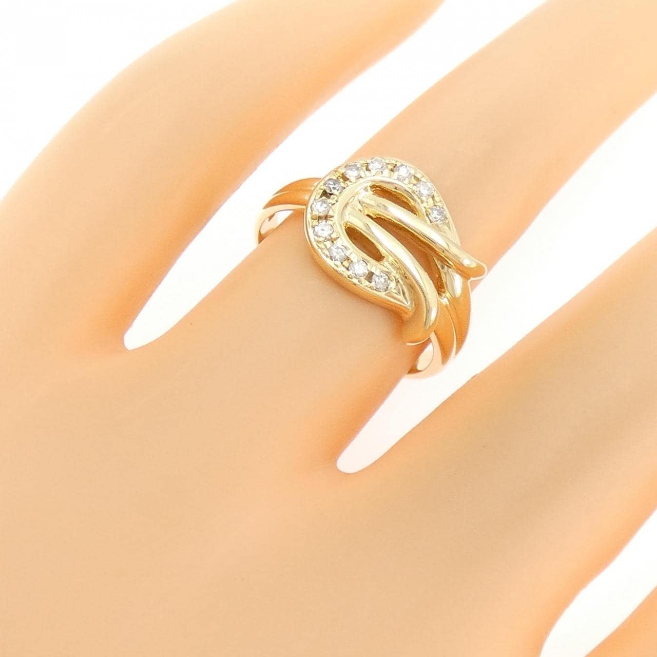 K18YG ダイヤモンド リング 0.15CT