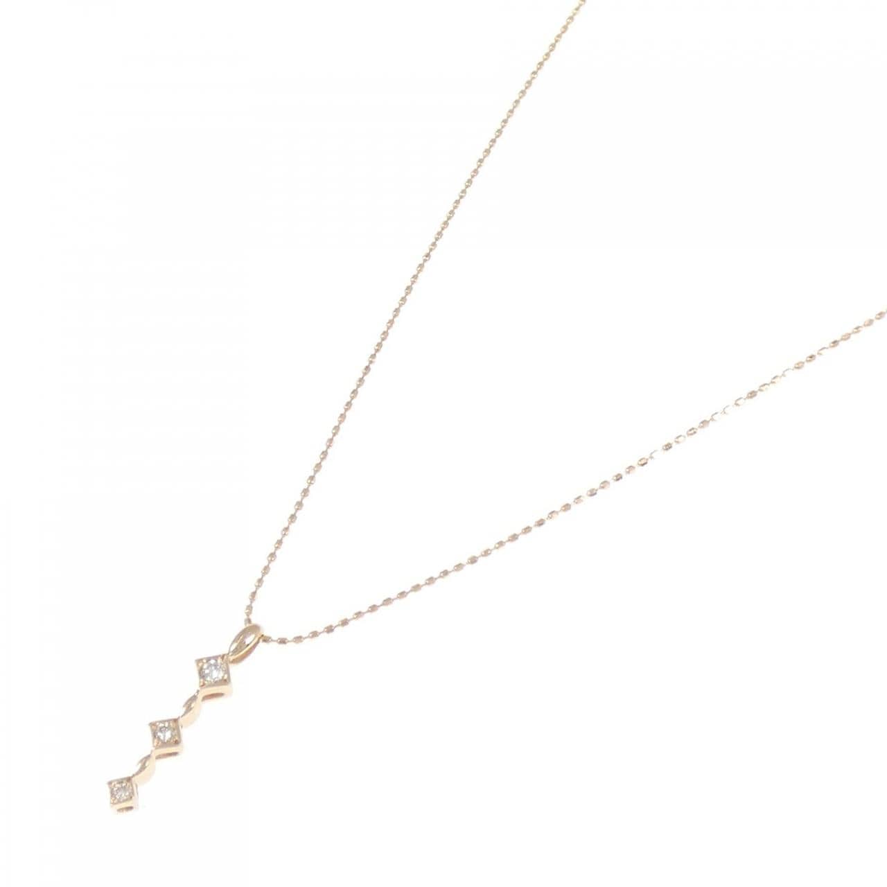K18PG ダイヤモンド ネックレス 0.06CT
