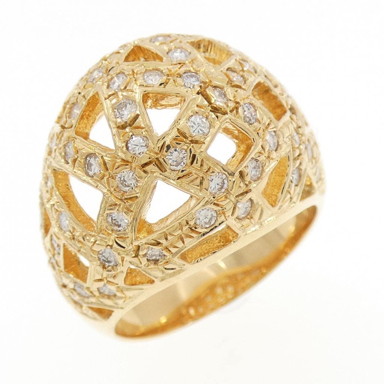 K18YG ダイヤモンド リング 0.82CT