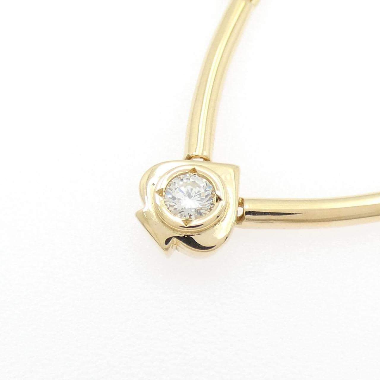 K18YG ダイヤモンド ネックレス 0.12CT