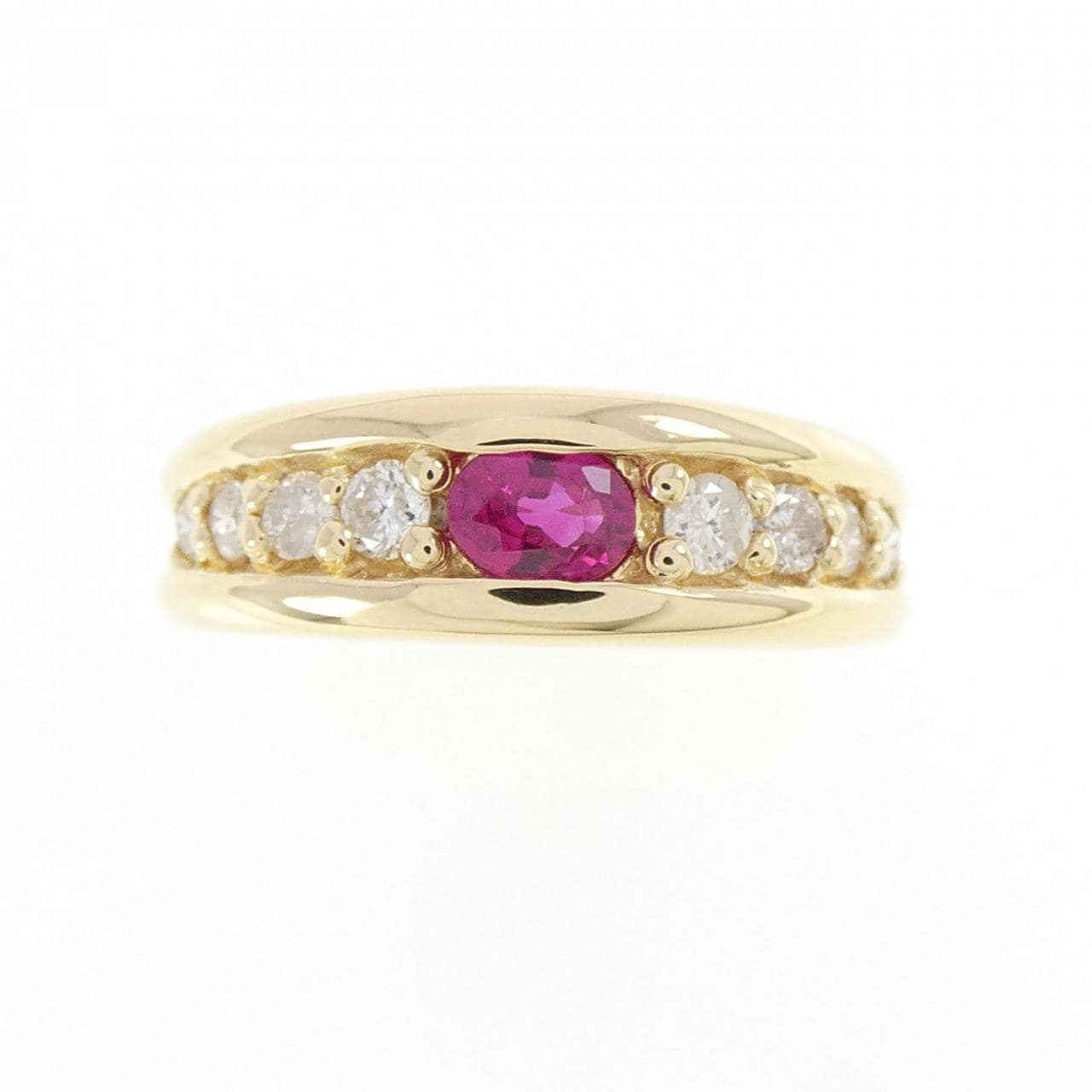 K18YG ルビー リング 0.31CT