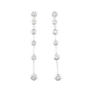 K18WG ダイヤモンド ピアス 1.00CT