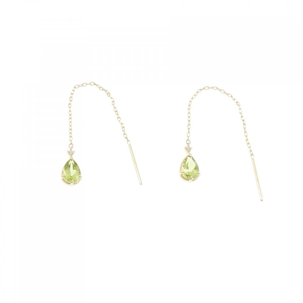 K10YG Peridot earrings