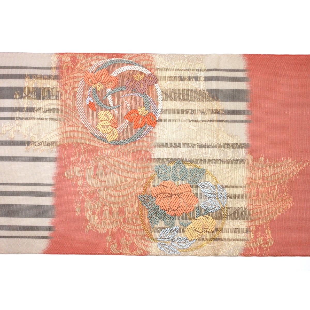 【未使用品】夏袋帯　紗織　本袋
