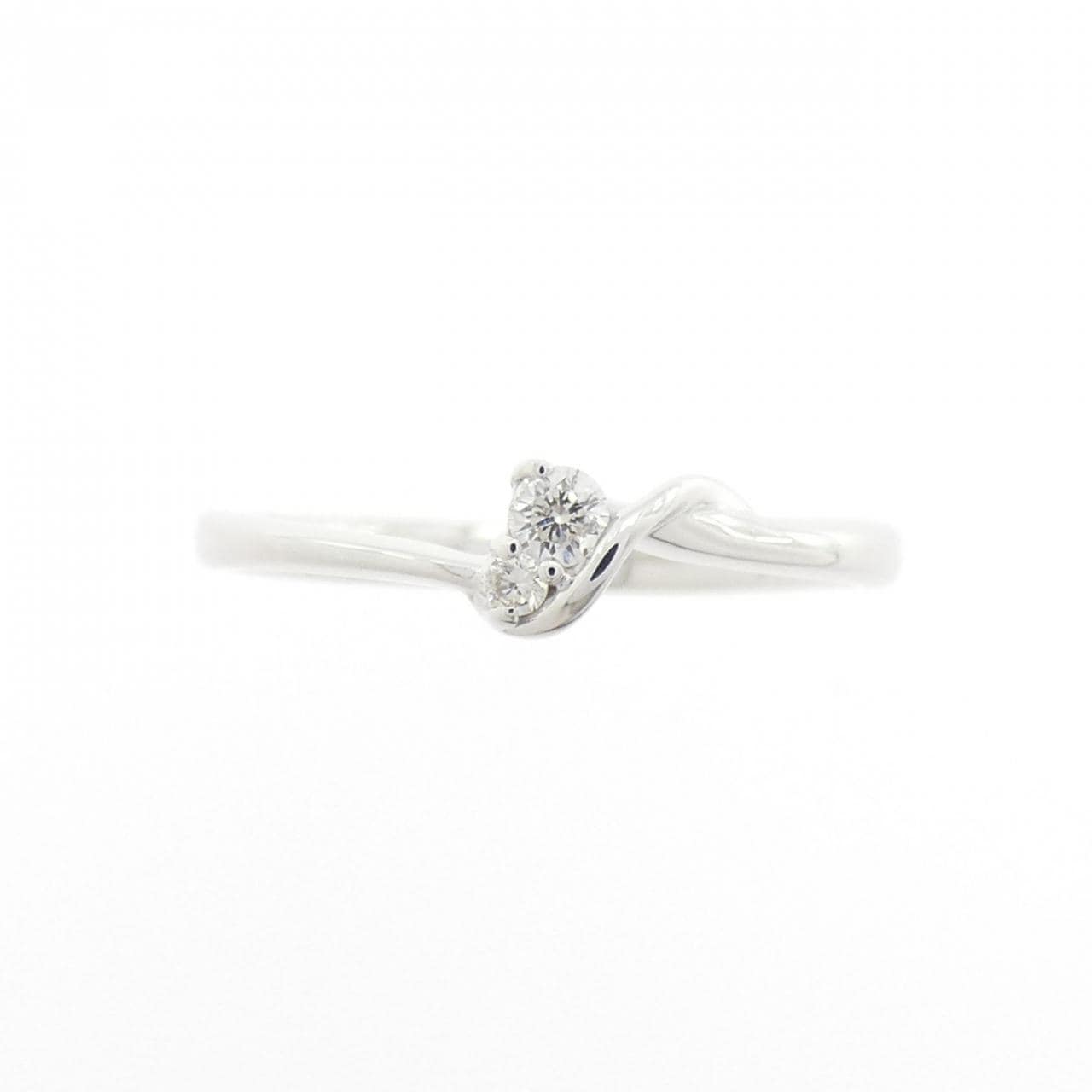 K18WG ダイヤモンド リング 0.05CT