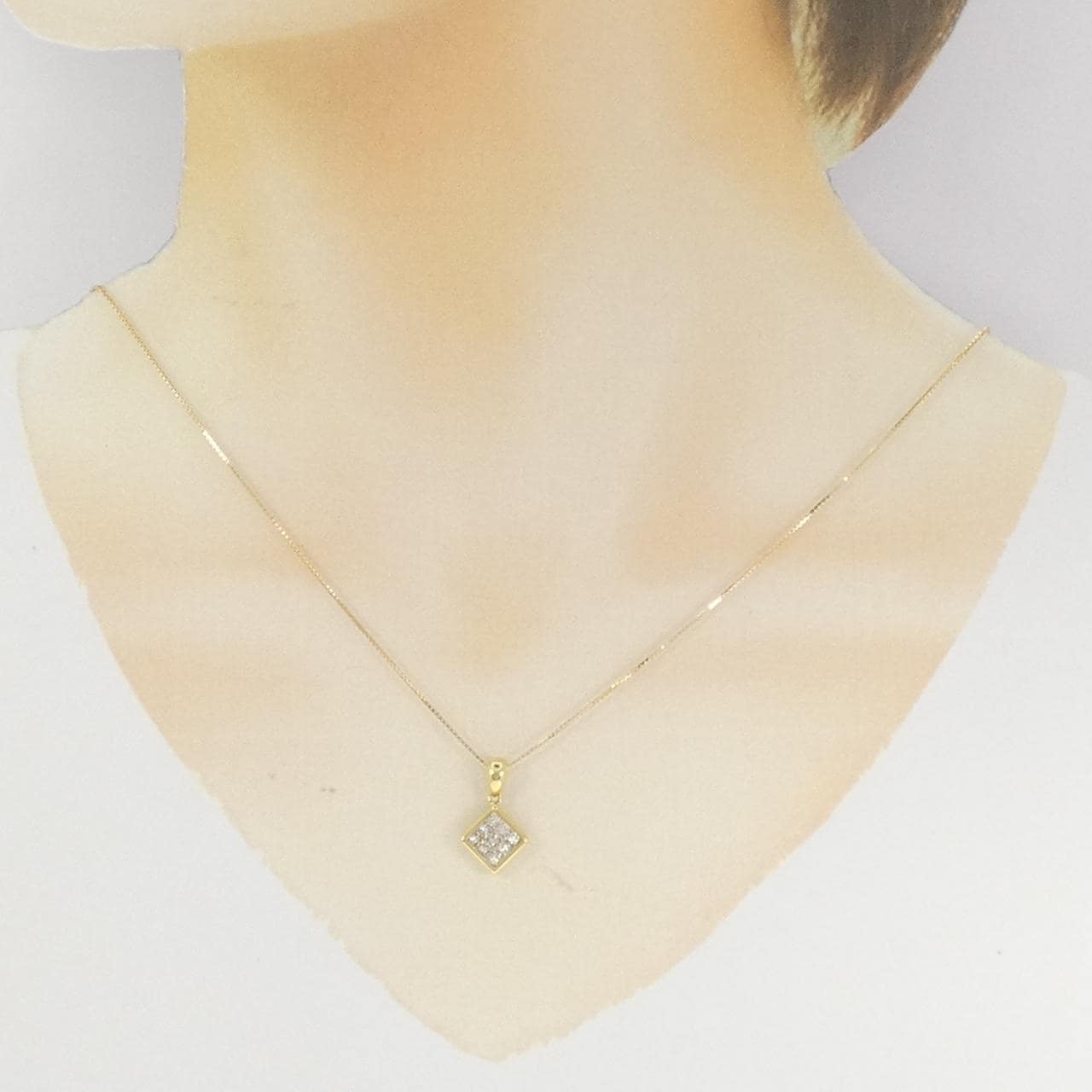 K18YG ダイヤモンド ネックレス 0.50CT