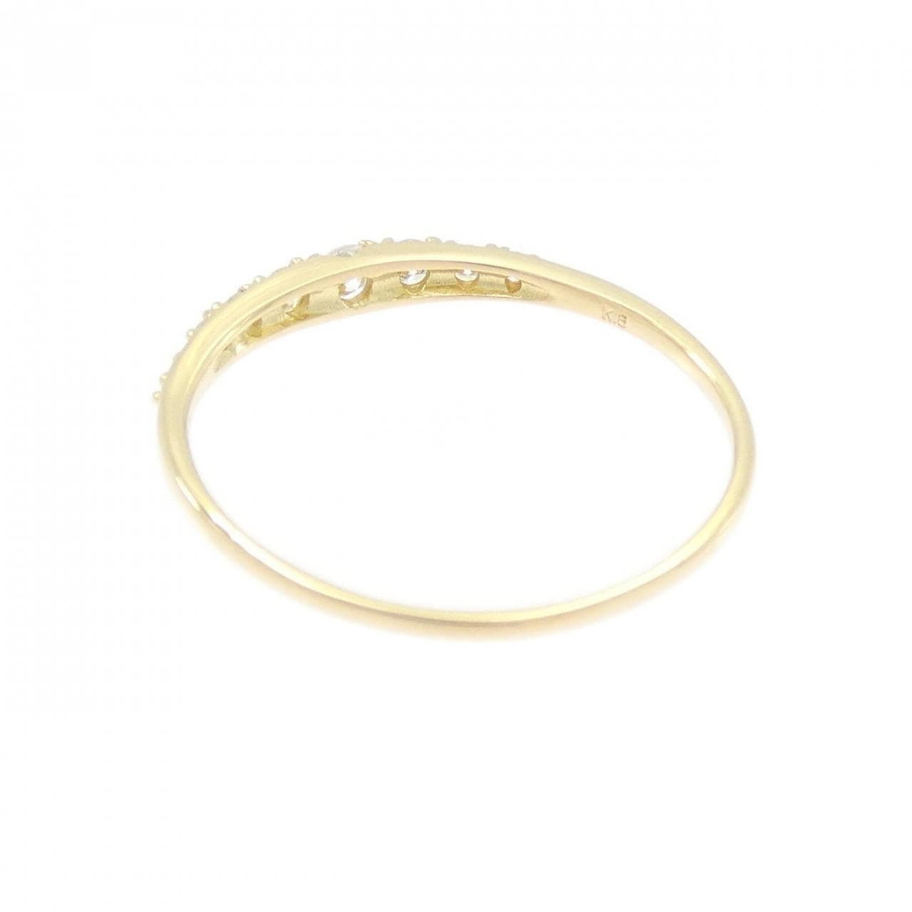 【リメイク】K18YG ダイヤモンド リング 0.15CT