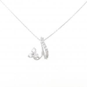 K18WG ダイヤモンド ネックレス 0.375CT