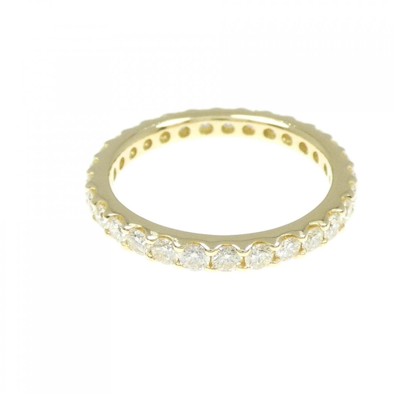 K18YG フルエタニティ ダイヤモンド リング 1.10CT