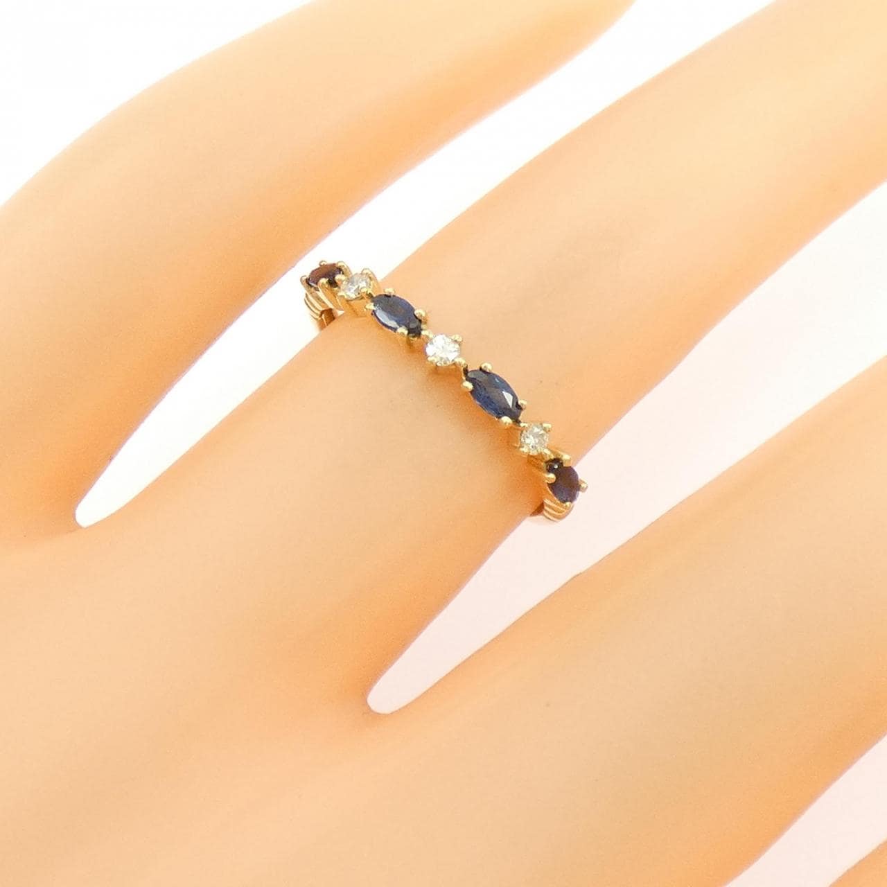 K18YG サファイヤ リング