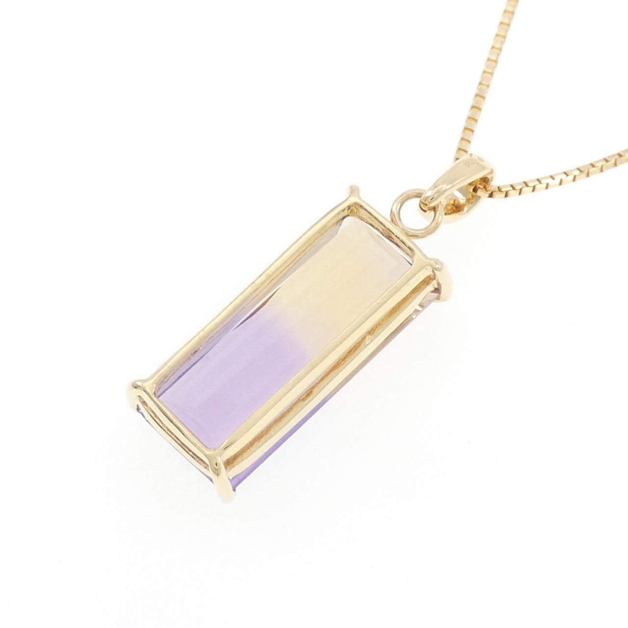 K18YG アメトリン ネックレス