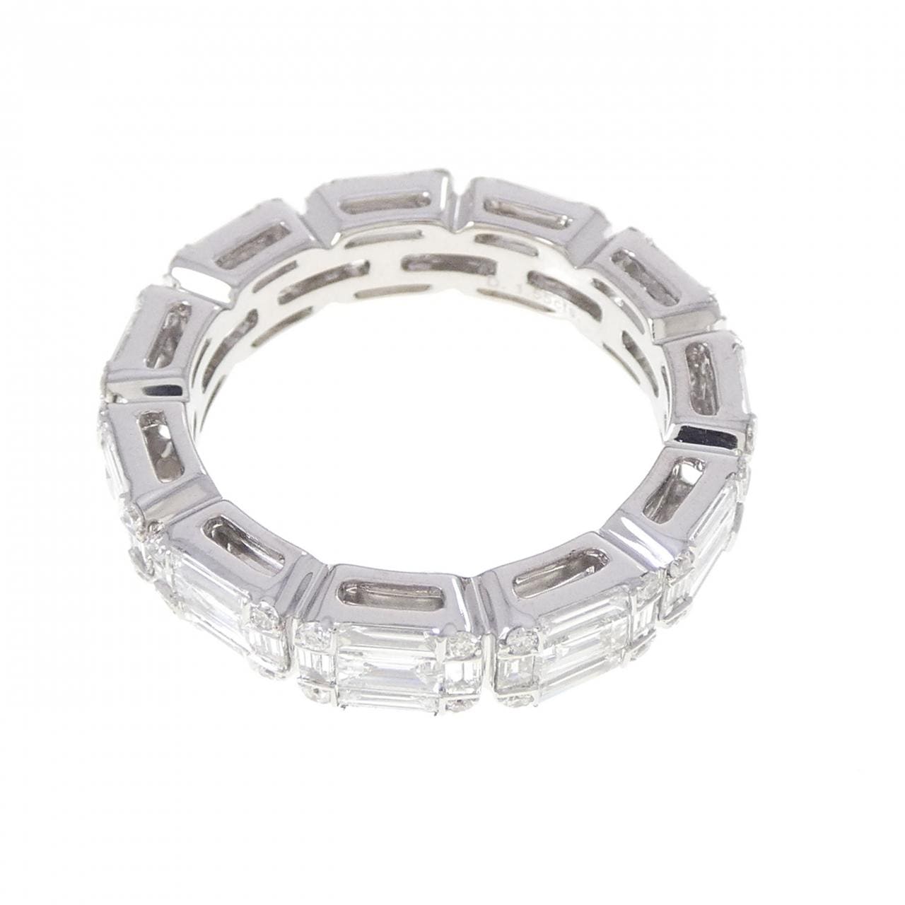 750WG フルエタニティ ダイヤモンド リング 1.55CT