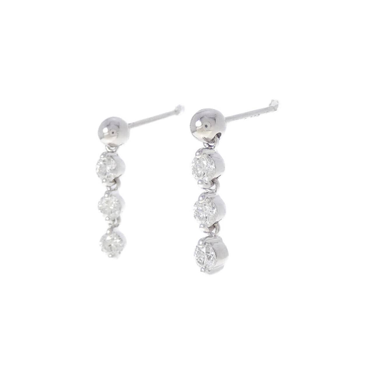PT900 ダイヤモンド ピアス 0.473CT