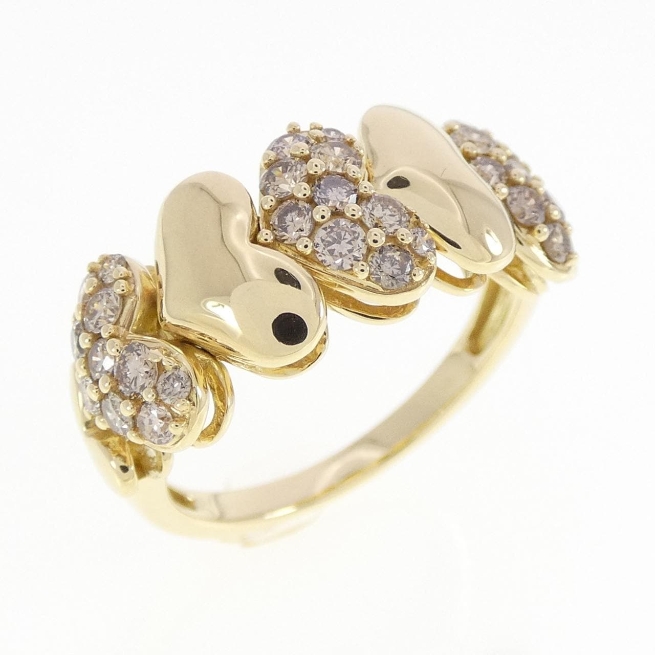 ジーエスティービー ハート ダイヤモンド リング 0.60CT