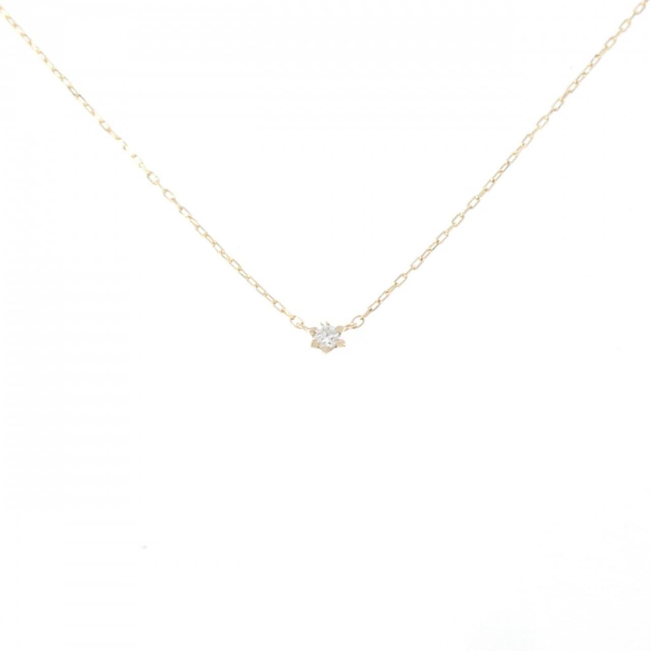 K10YG ダイヤモンド ネックレス 0.02CT