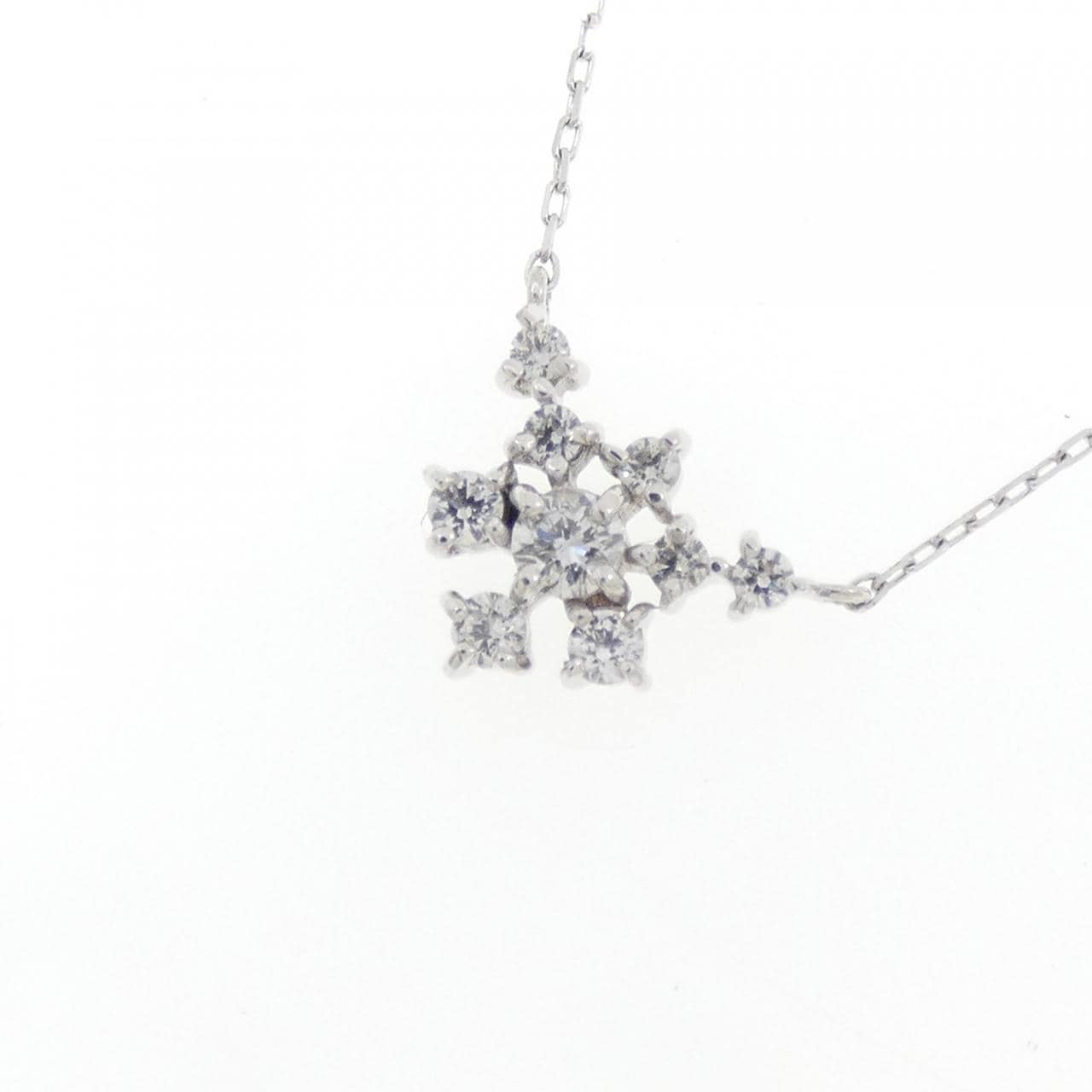 K10WG ダイヤモンド ネックレス 0.05CT