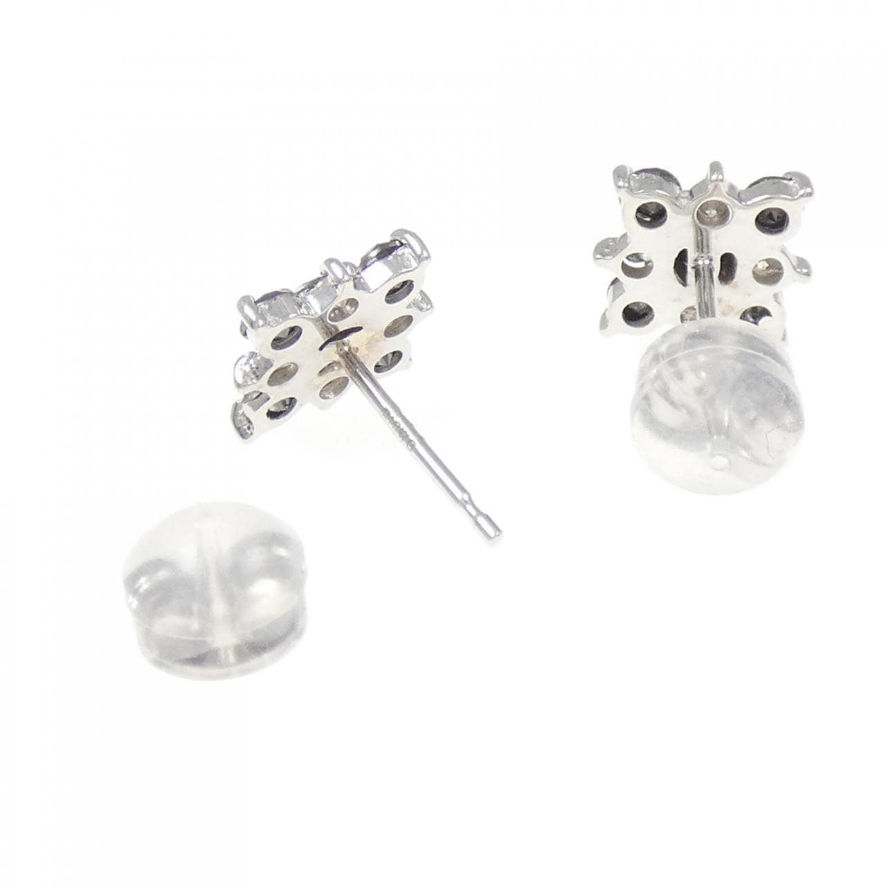 K18WG ダイヤモンド ピアス 0.82CT