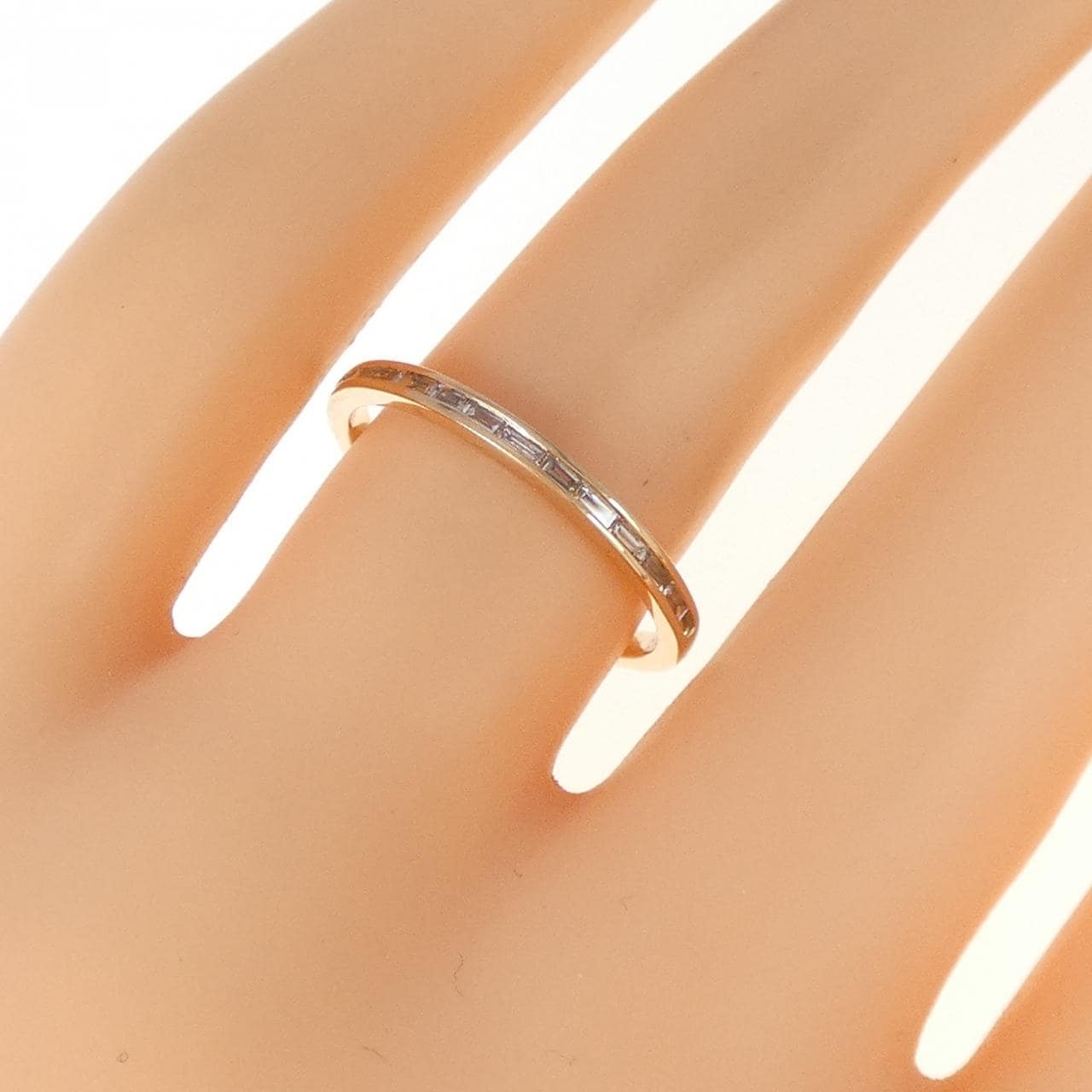 K18PG ダイヤモンド リング 0.16CT