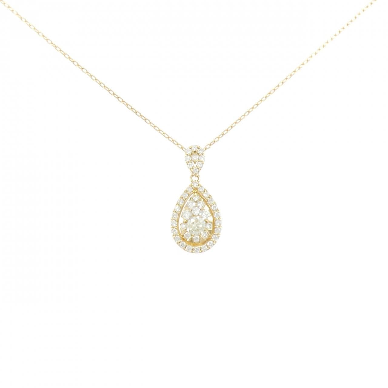 K18YG ダイヤモンド ネックレス 0.222CT