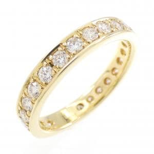 K18YG ハーフエタニティ ダイヤモンド リング 1.00CT