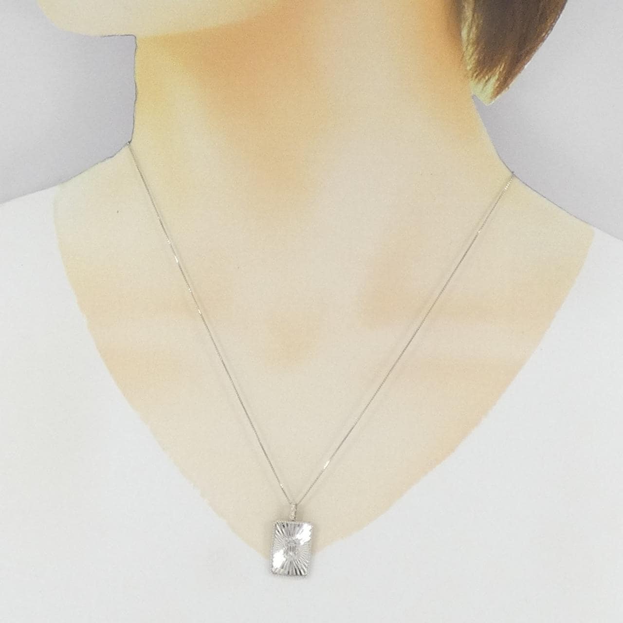 【新品】PT900/PT850 ダイヤモンド ネックレス 0.15CT