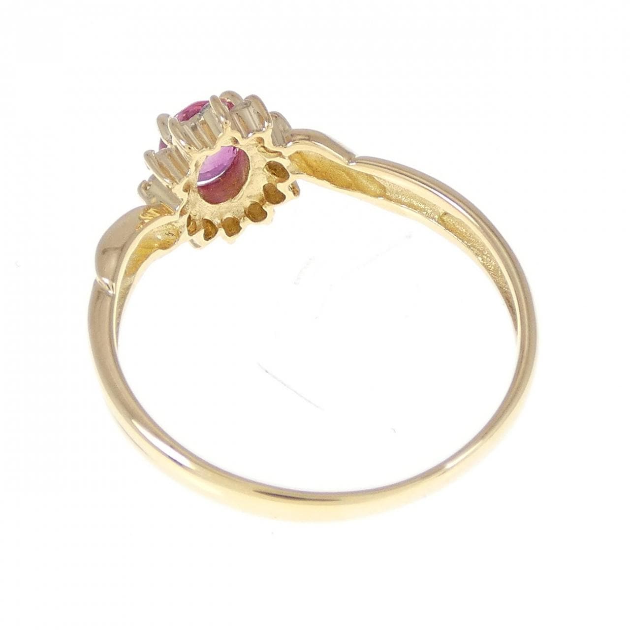 K18YG ruby ring