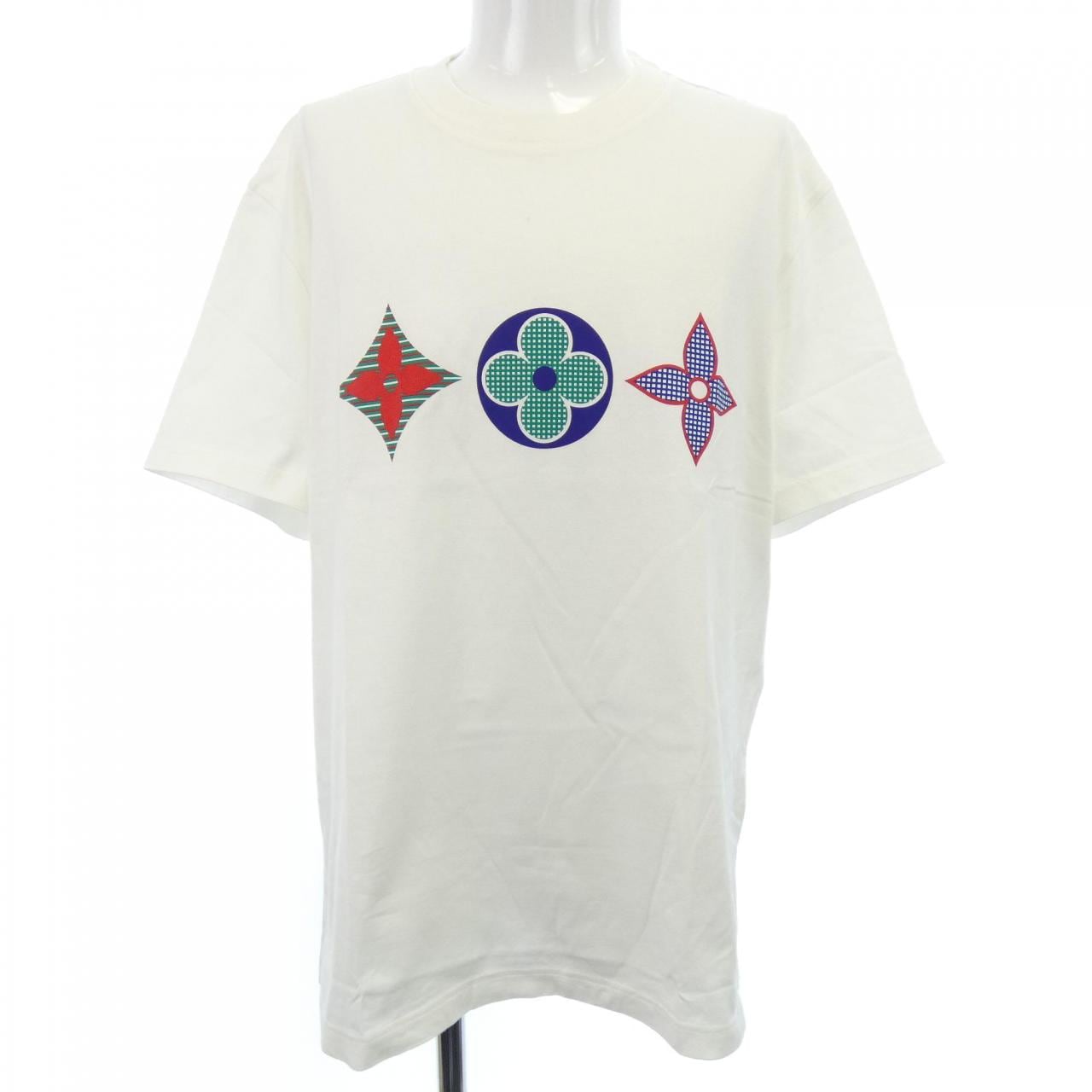 ルイヴィトン LOUIS VUITTON マルチカラーモノグラムプリンテッド HJY01WNPG Tシャツ