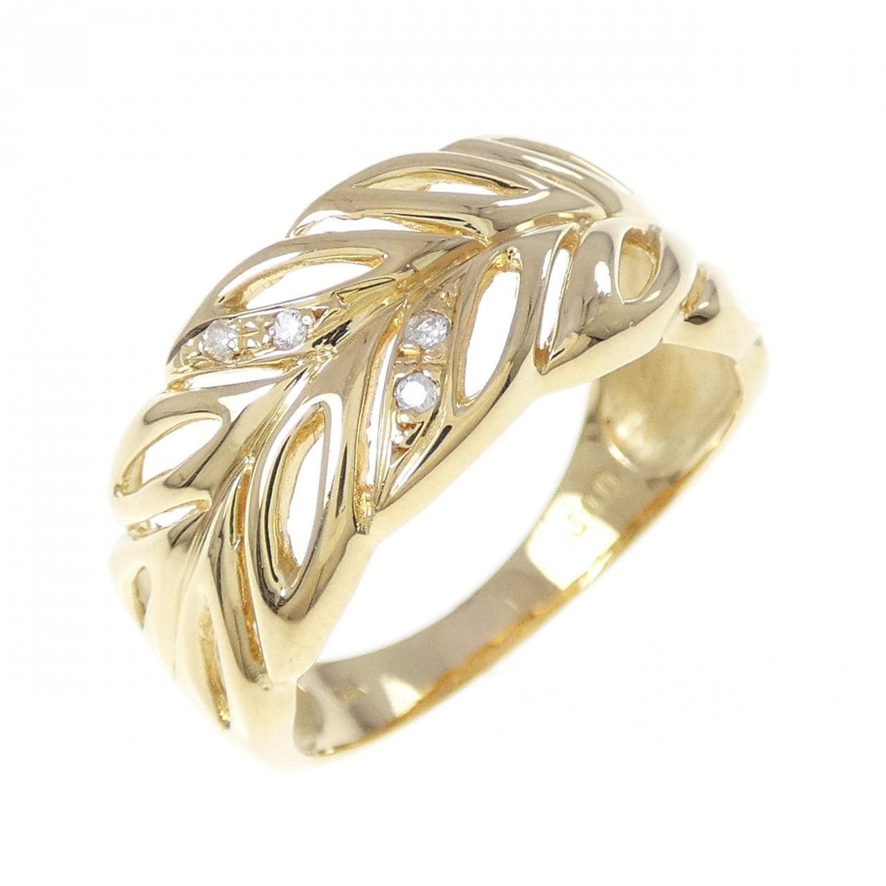 K18YG ダイヤモンド リング 0.02CT