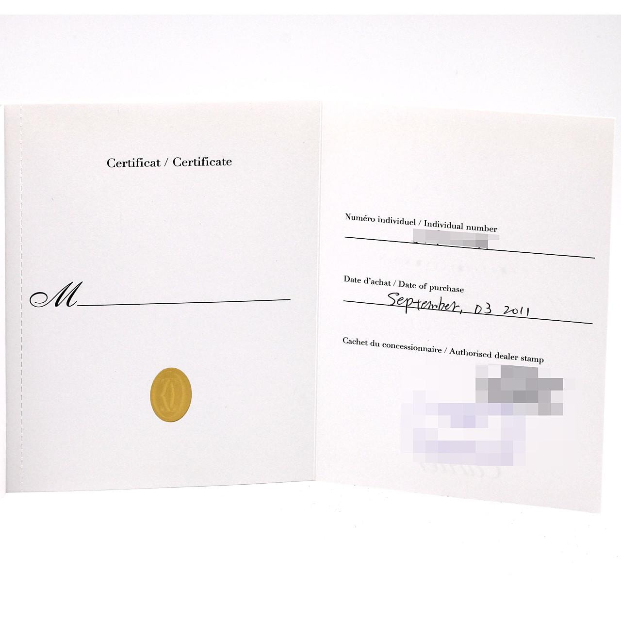 カルティエ ミスパシャ 1st Anniversary W3140023 SS クォーツ