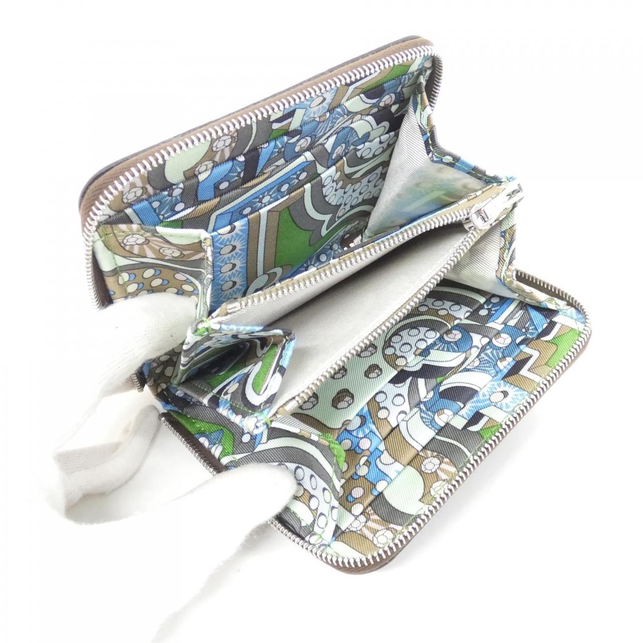【未使用品】エルメス HERMES ELECTRIQUE シルク イン コンパクト 085263CK 財布