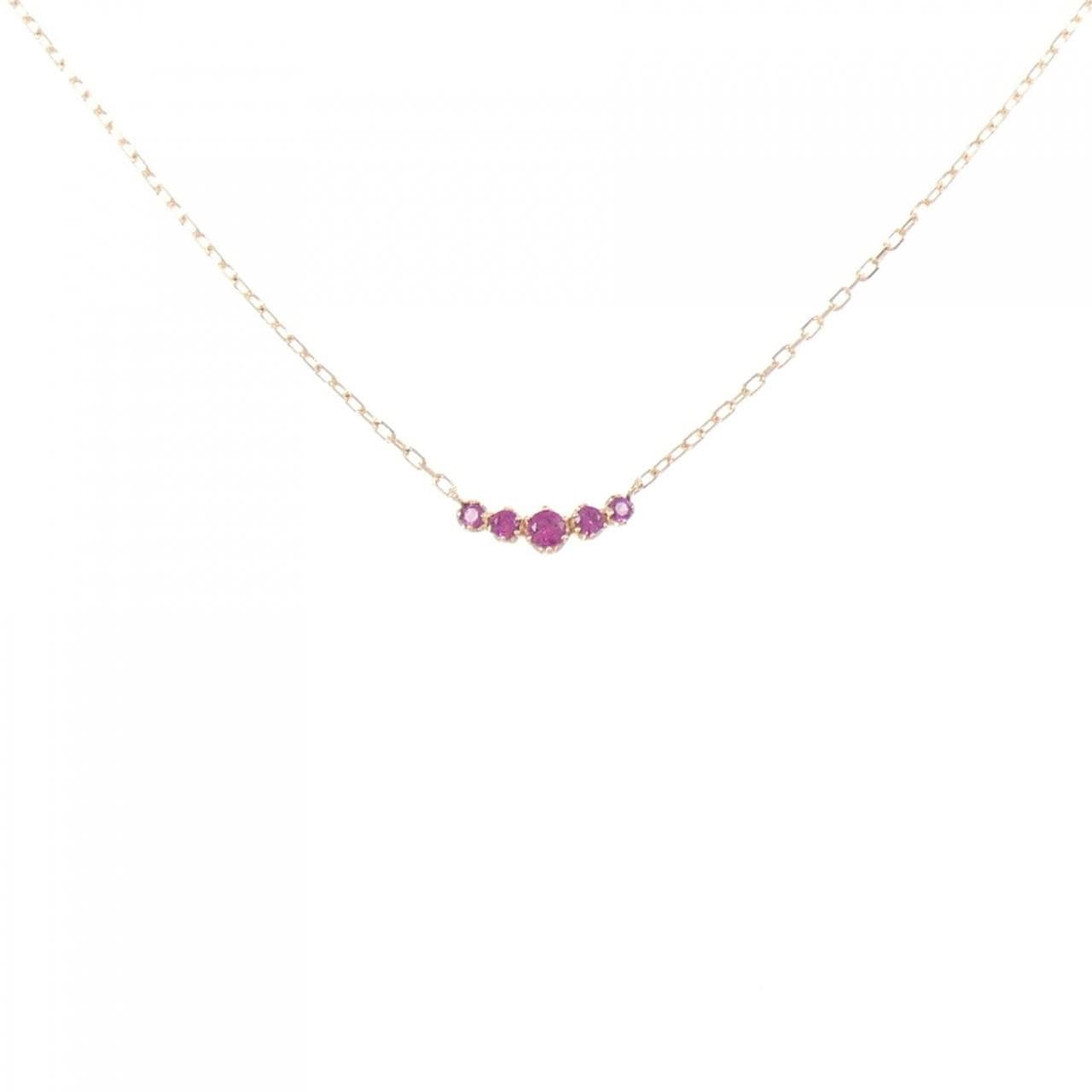 クミキョク ルビー ネックレス