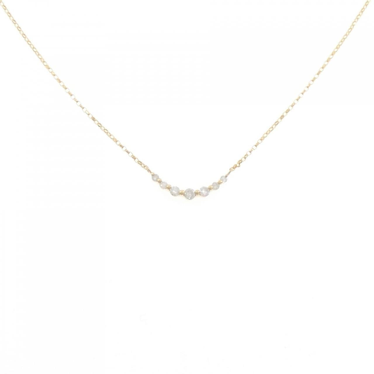K18YG ダイヤモンド ネックレス 0.13CT