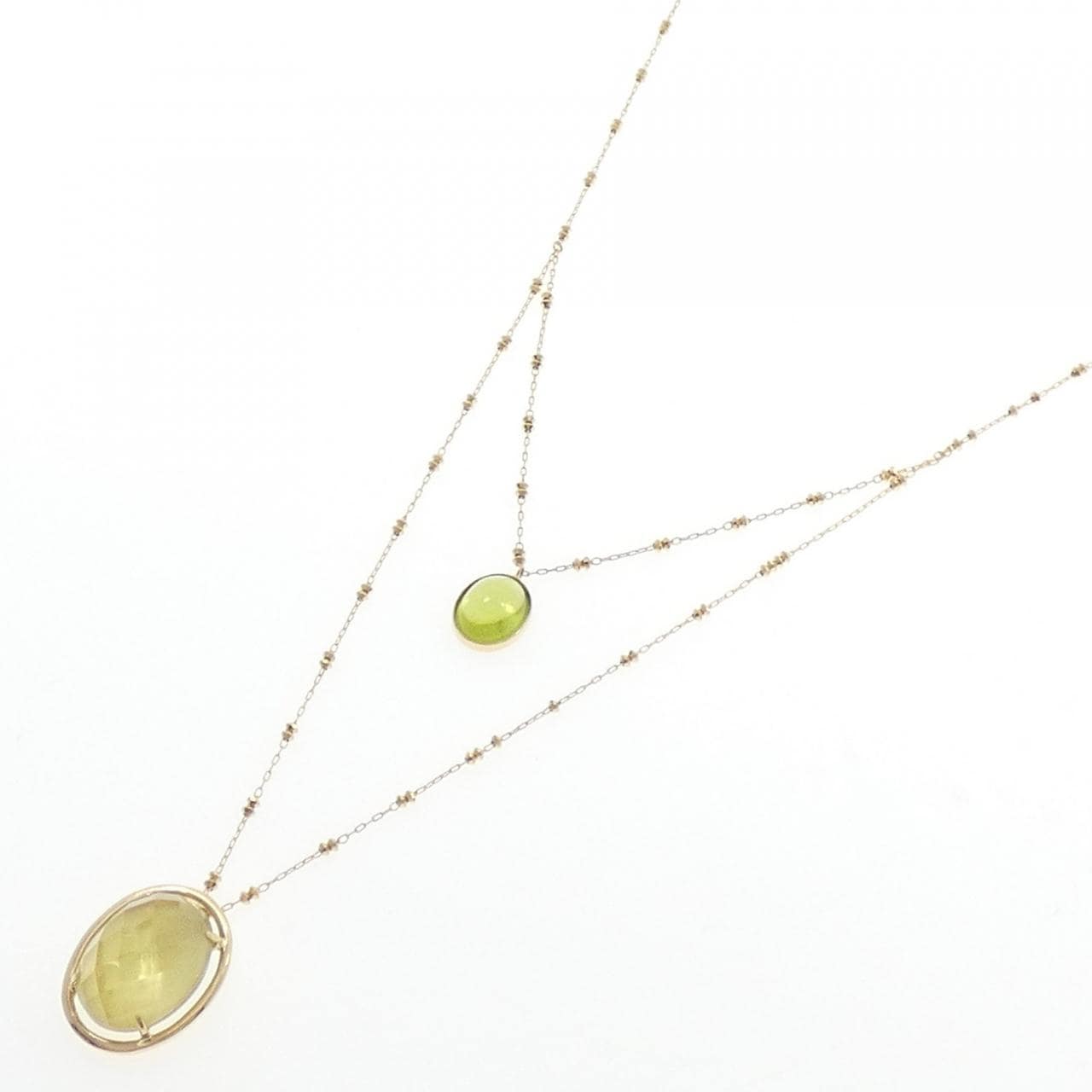 K18YG カラーストーン ネックレス