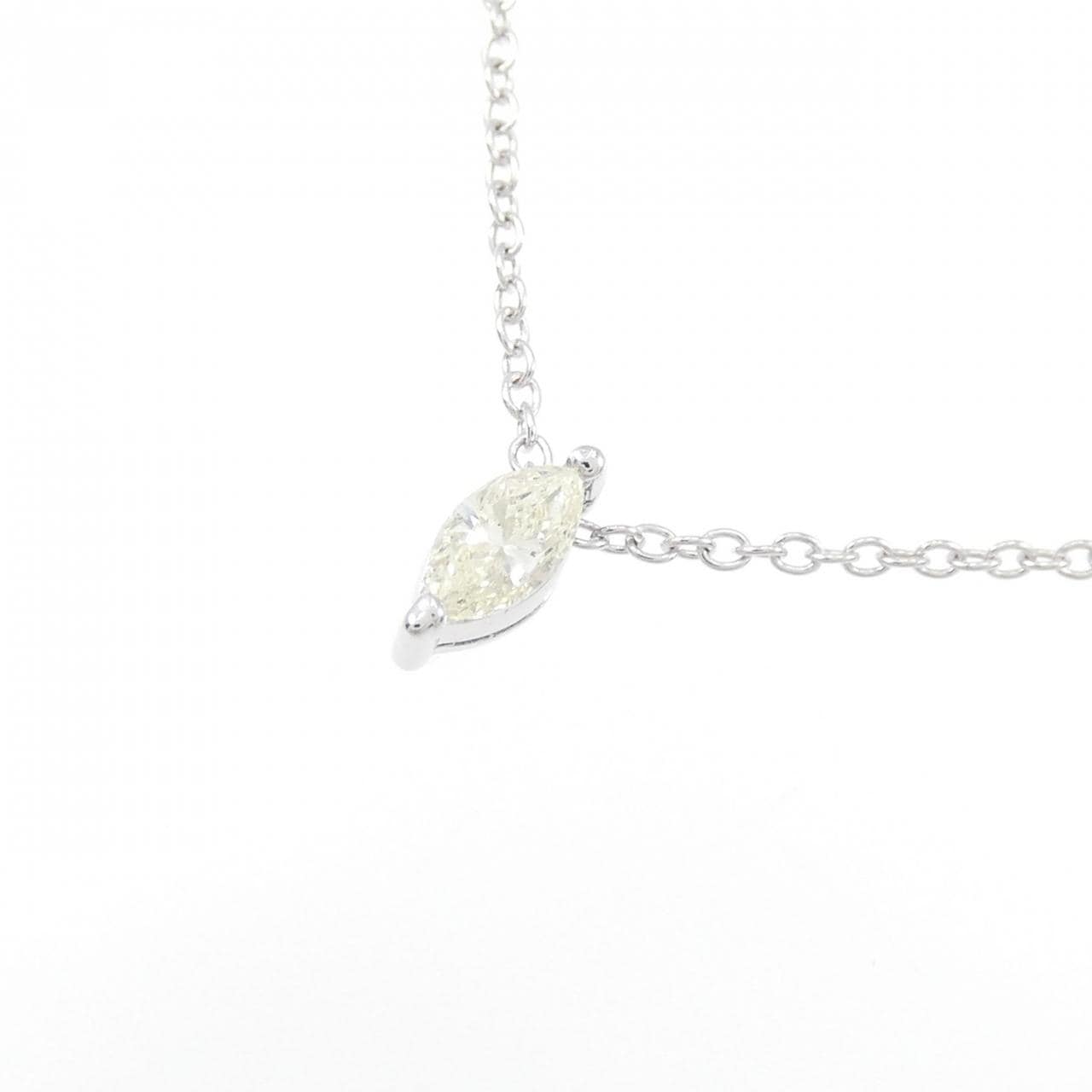 K18WG ダイヤモンド ネックレス 0.17CT