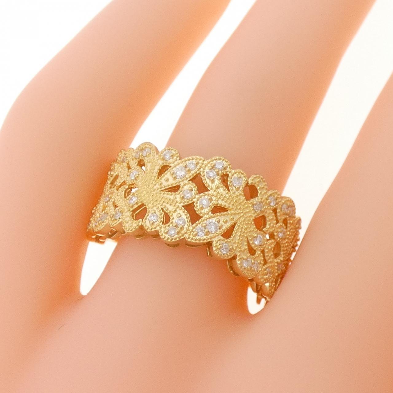K18YG ダイヤモンド リング 0.27CT