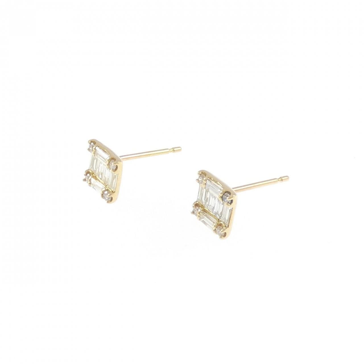 [BRAND NEW] K18YG Diamond earrings 0.40CT