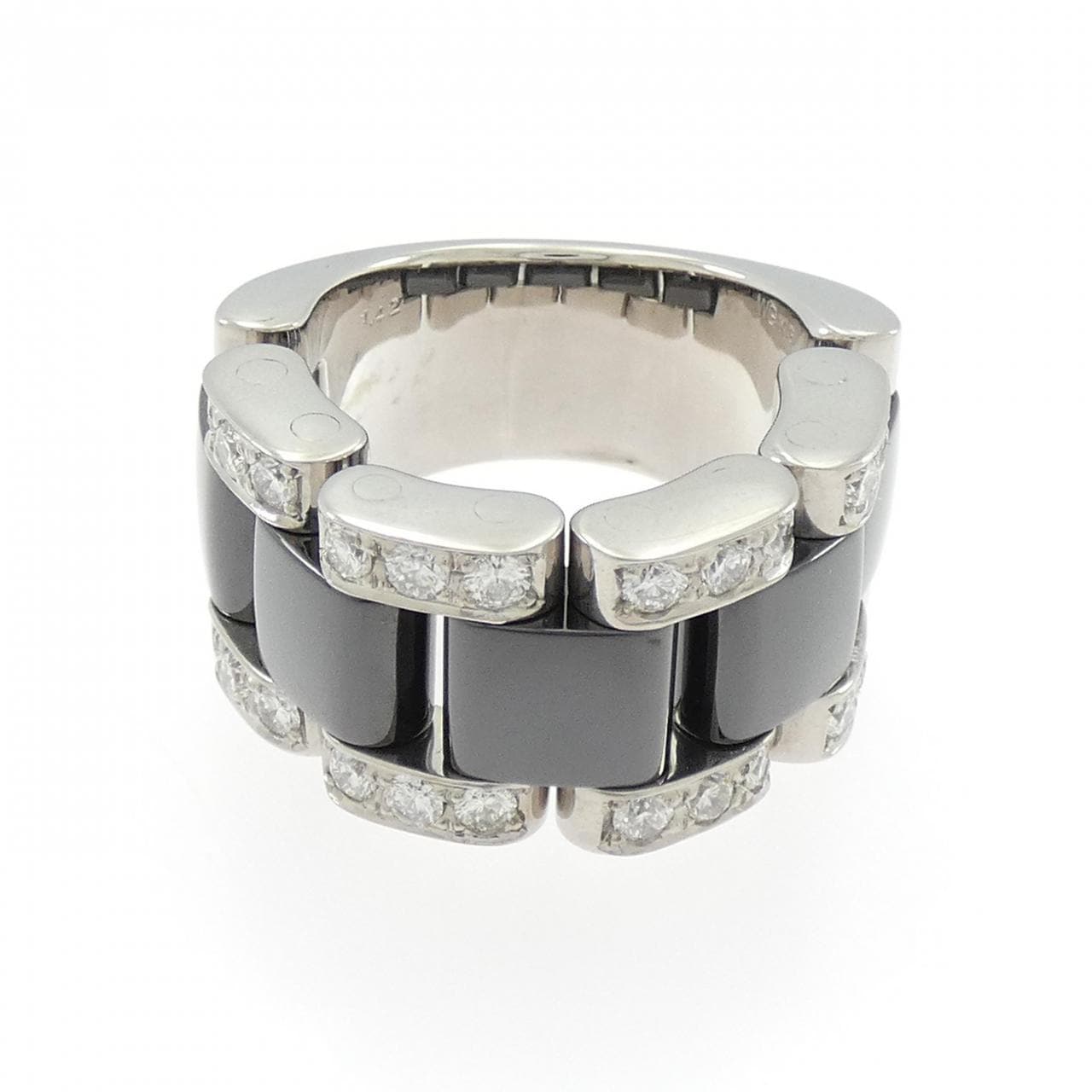 K18WG/セラミック ダイヤモンド リング 1.42CT