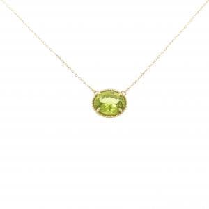 K18YG ペリドット ネックレス 2.30CT