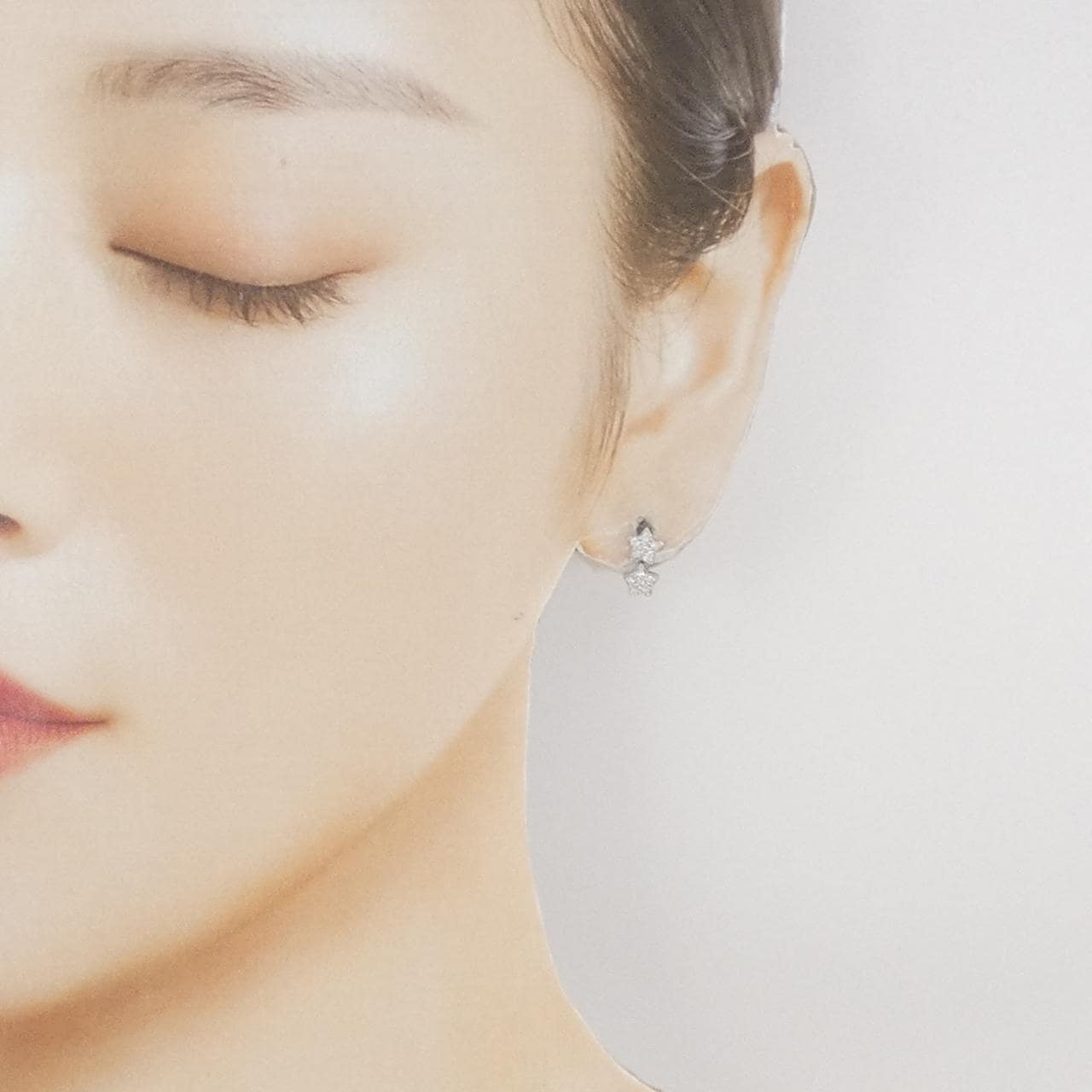 ポンテヴェキオ スター ダイヤモンド ピアス 0.22CT