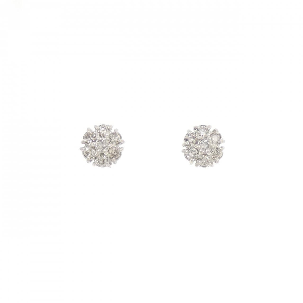 PT900 ダイヤモンド ピアス 0.30CT
