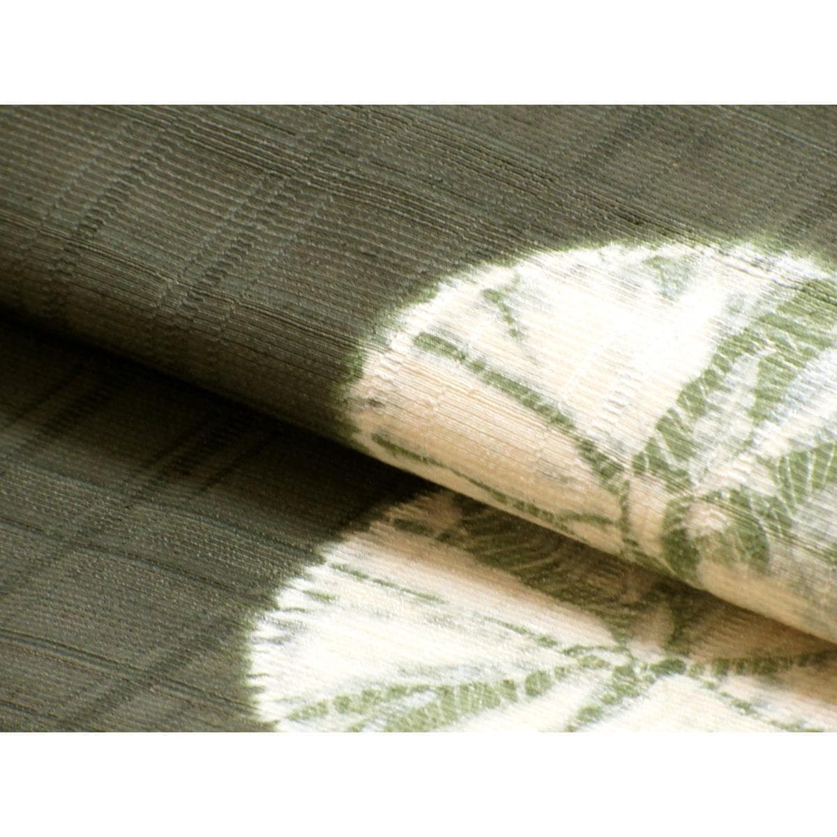 名古屋帯　染紬　絞り加工