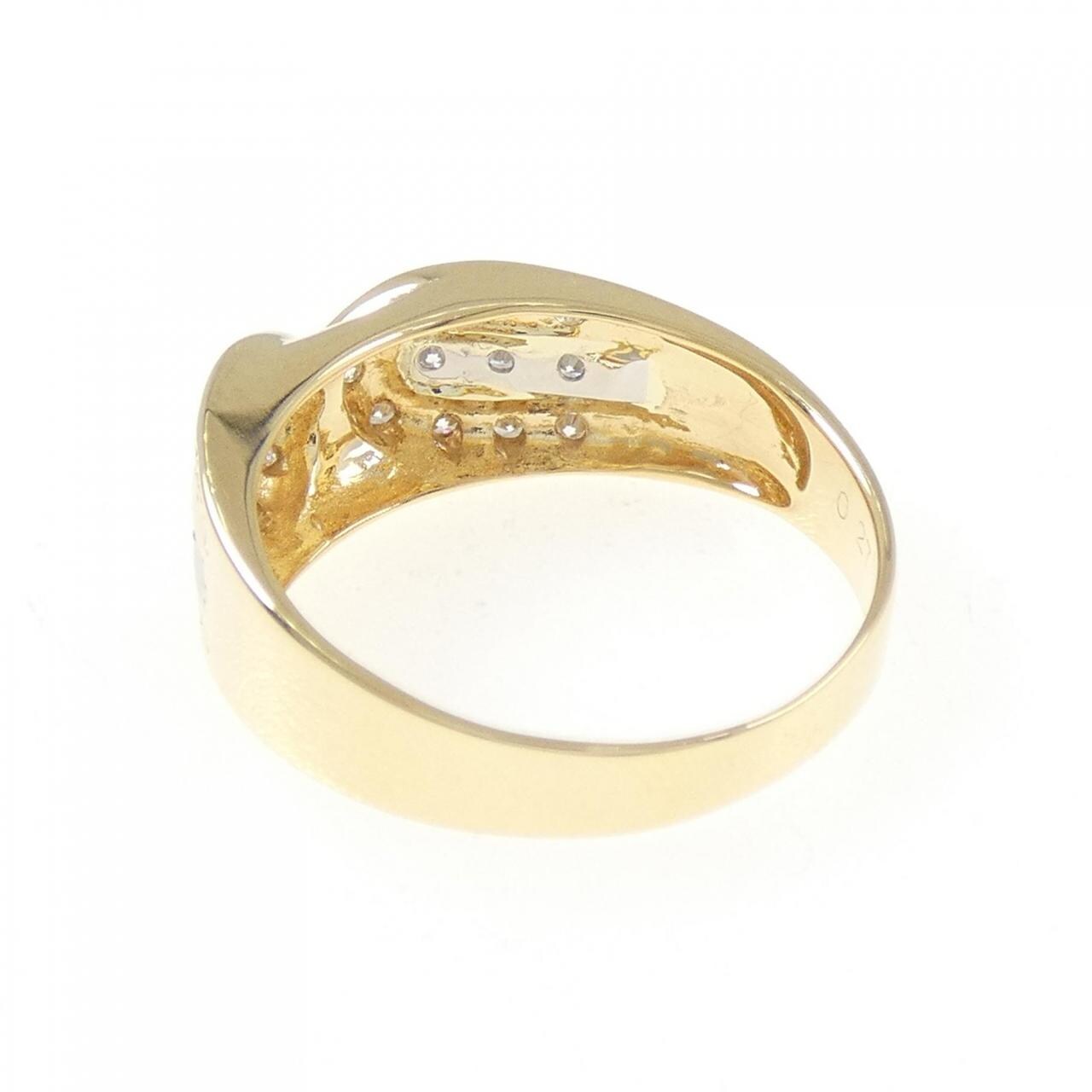 K18YG/PT900 ダイヤモンド リング 0.27CT