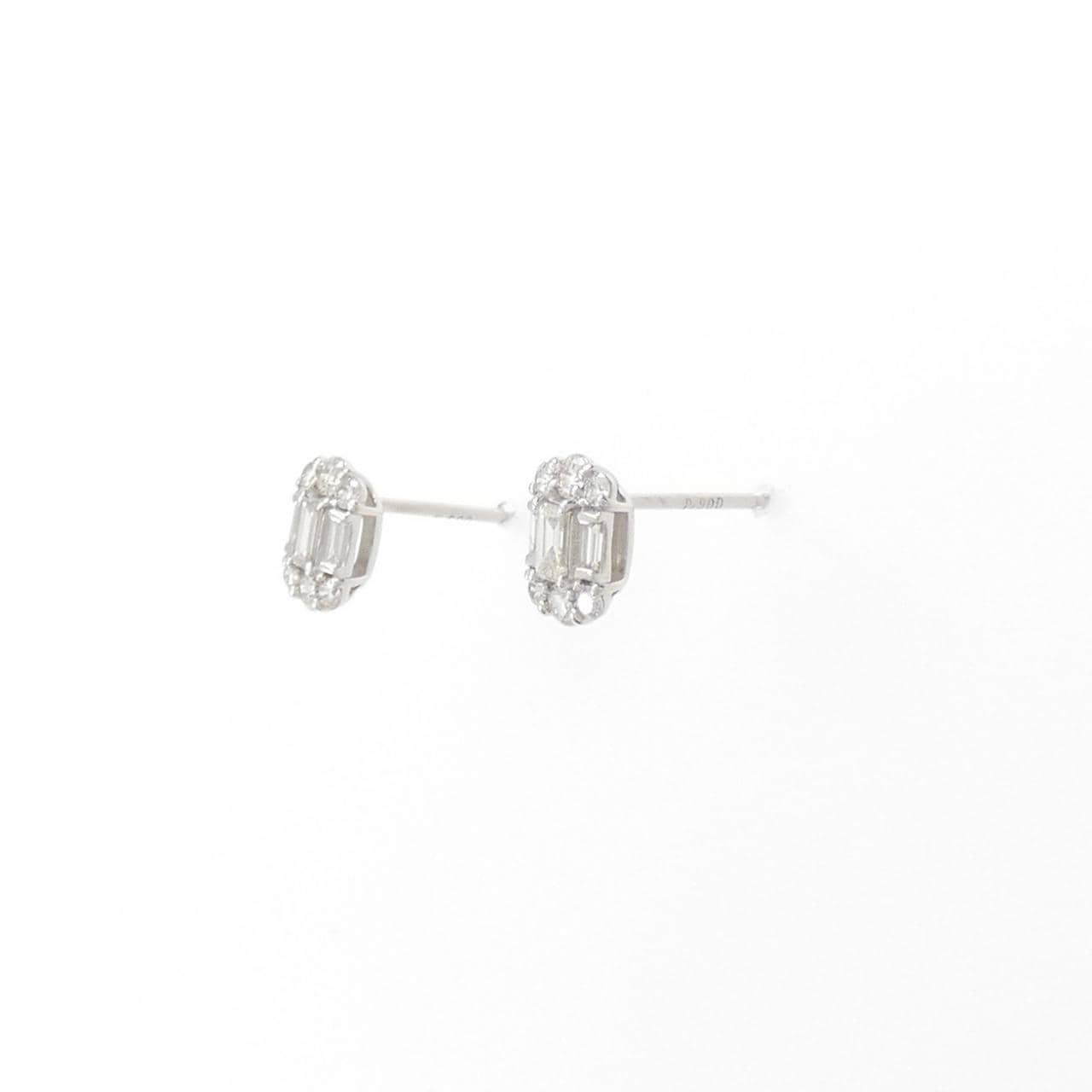 [BRAND NEW] PT900 Diamond earrings 0.40CT