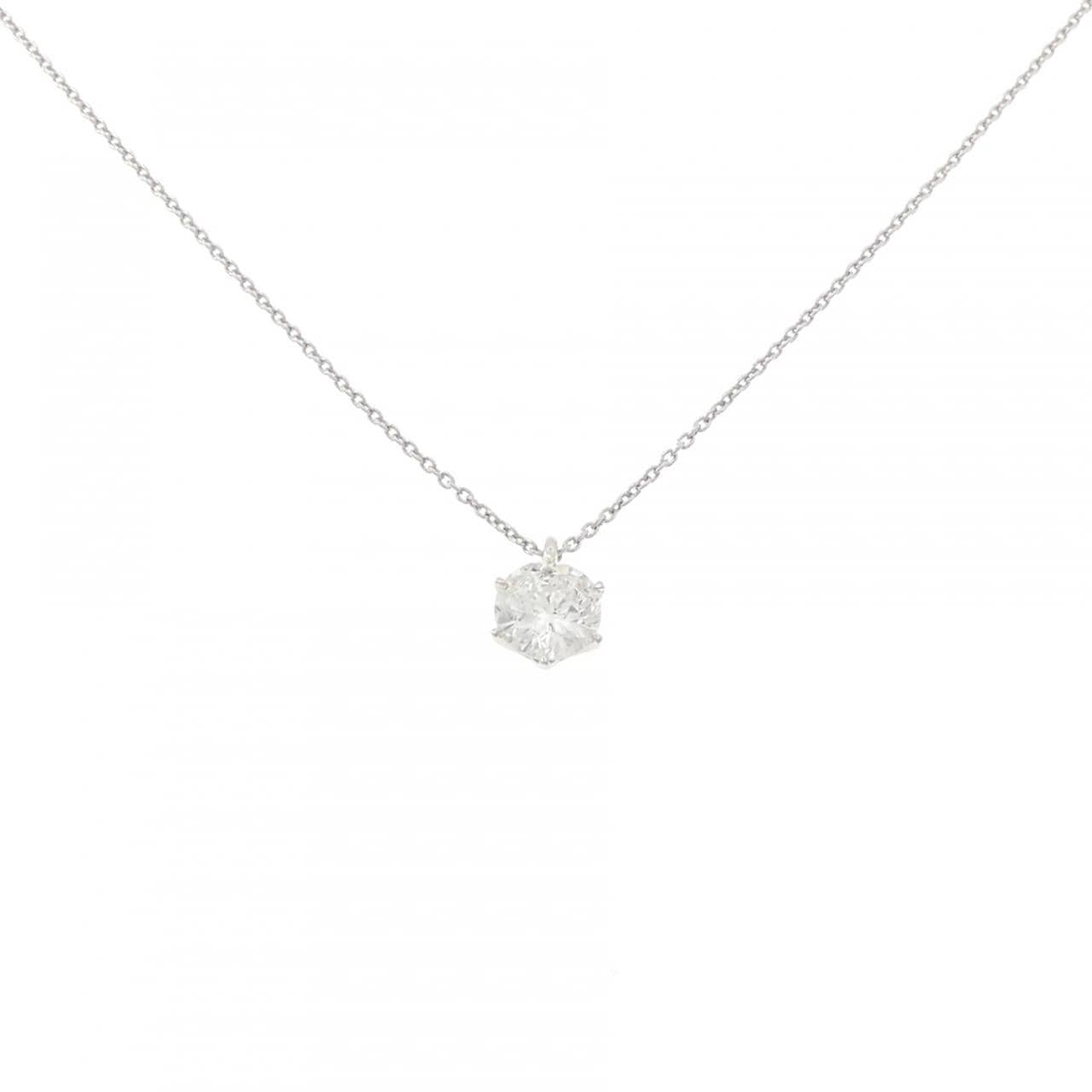 【リメイク】PT900/PT850 ダイヤモンド ネックレス 1.015CT F I1 Good
