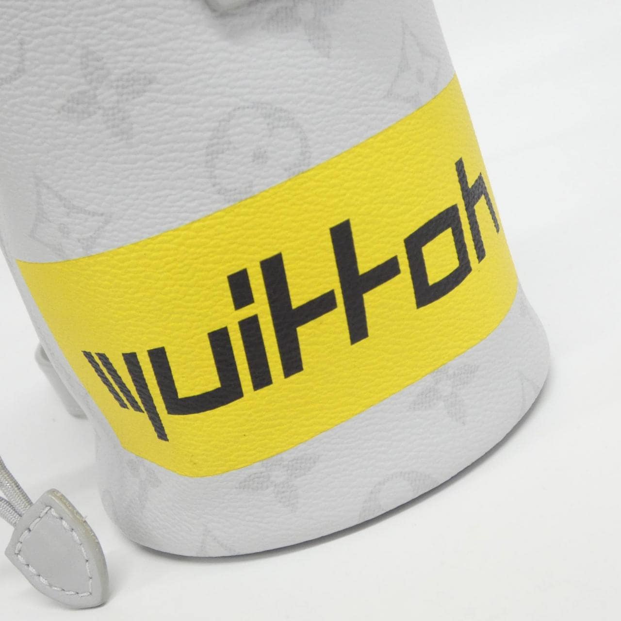 LOUIS VUITTON白色Monogram Logo 粉筆奈米包 M44631 單肩包
