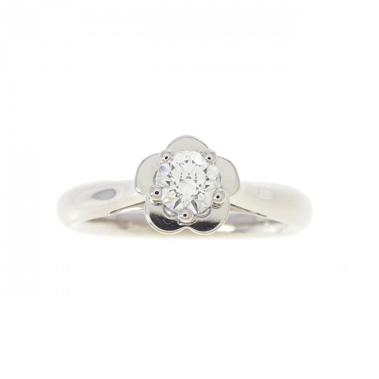 シャネル カメリア リング 0.25CT E VVS1 3EXT