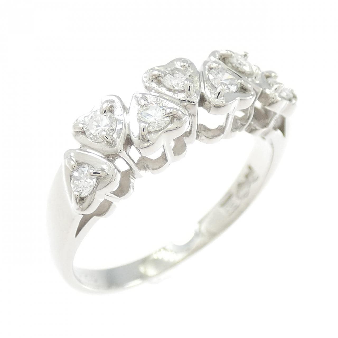 PT900 ハート ダイヤモンド リング 0.26CT