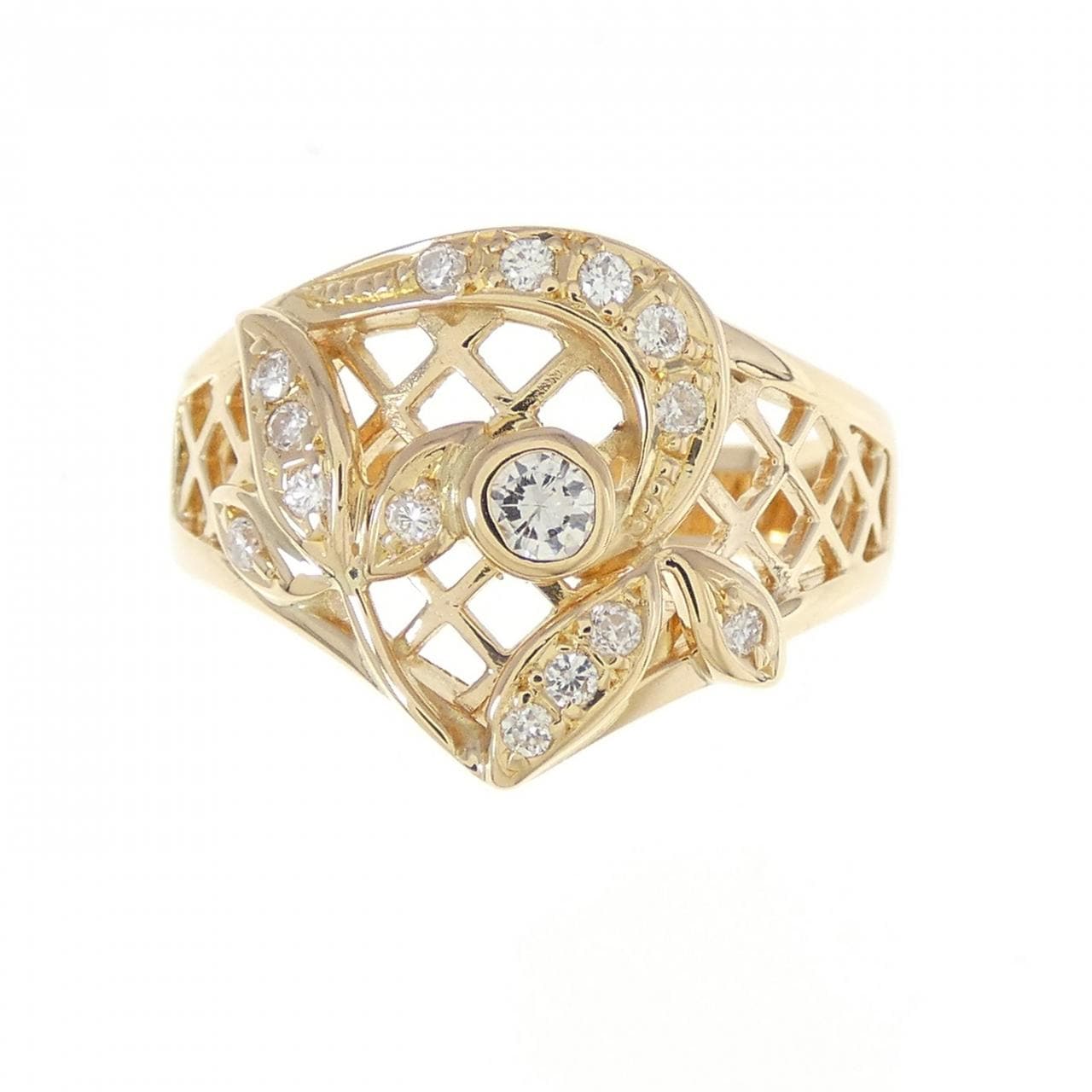 K18YG ダイヤモンド リング 0.20CT