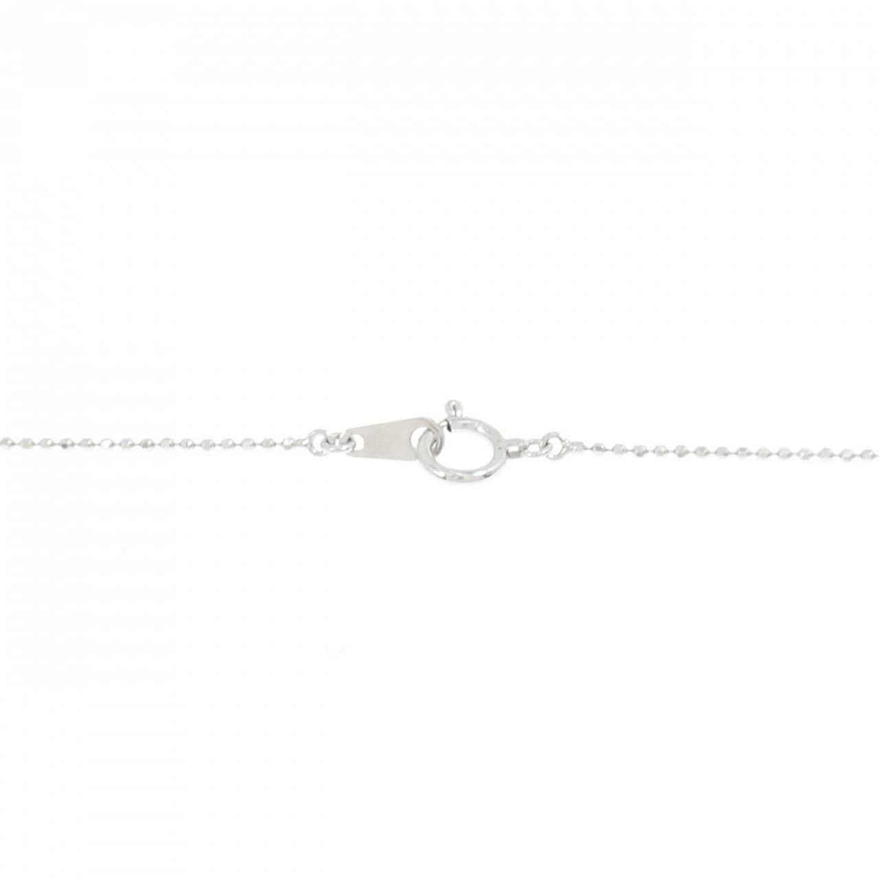 K18WG クロス ダイヤモンド ネックレス 0.50CT